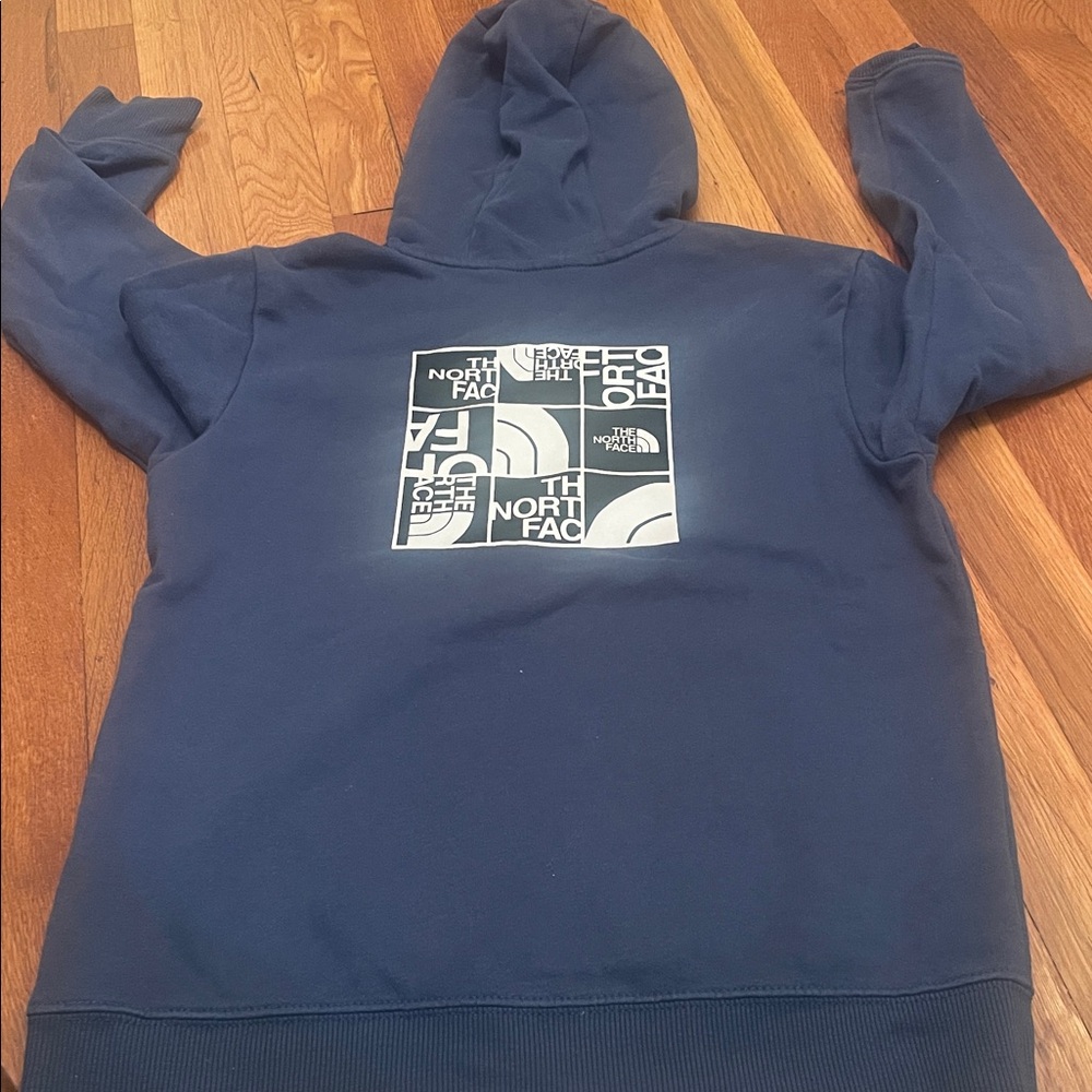 The North Face Navy Hoodie with Logo